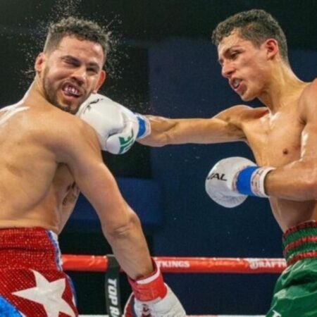 Rafael Espinoza Punishes Edward Vazquez To Retain Featherweight Strap