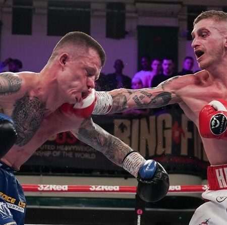 Ryan ‘The Piranha’ Garner Delivers Twelfth-Round Knockout, Claims Three Super-Featherweight Titles